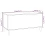 Couchtisch aus schwarzem Sperrholz, 90 x 44,5 x 45 cm von vidaXL, Couchtisch - Ref: Foro24-819581, Preis: 56,45 €, Rabatt: %