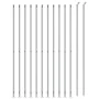 Wire fence with silver flange 1.4x25 m by vidaXL, fence panels - Ref: Foro24-154043, Price: 122,06 €, Discount: %