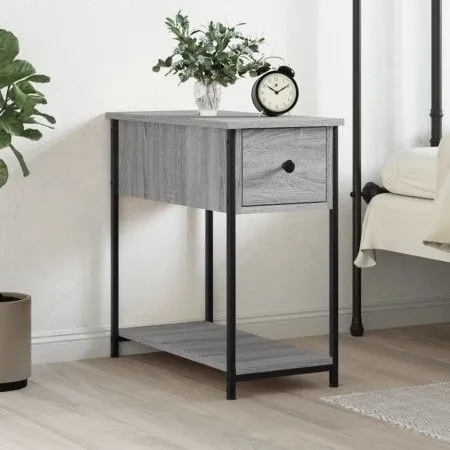 Sonoma grauer Nachttisch aus Holzwerkstoff, 30 x 60 x 60 cm von vidaXL, Nachttische - Ref: Foro24-826059, Preis: 43,97 €, Rab...