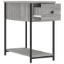 Sonoma grauer Nachttisch aus Holzwerkstoff, 30 x 60 x 60 cm von vidaXL, Nachttische - Ref: Foro24-826059, Preis: 43,97 €, Rab...
