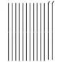 Drahtzaun mit anthrazitgrauem Flansch 1,8x25 m von vidaXL, Zaunpaneele - Ref: Foro24-153997, Preis: 210,82 €, Rabatt: %