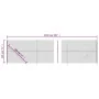 Drahtzaun mit anthrazitgrauem Flansch 1,8x25 m von vidaXL, Zaunpaneele - Ref: Foro24-153997, Preis: 210,82 €, Rabatt: %