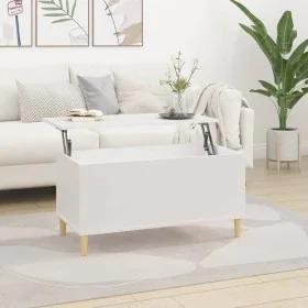 Couchtisch aus weißem Sperrholz, 90 x 44,5 x 45 cm von vidaXL, Couchtisch - Ref: Foro24-819580, Preis: 68,53 €, Rabatt: %