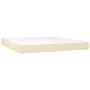 Box spring bed with mattress and LED cream fabric 160x200 cm by vidaXL, Beds and slatted bases - Ref: Foro24-3133730, Price: ...