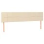 Box spring bed with mattress and LED cream fabric 160x200 cm by vidaXL, Beds and slatted bases - Ref: Foro24-3133730, Price: ...