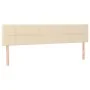 Boxspringbett mit Matratze und LED-Cremestoff 160x200 cm von vidaXL, Betten und Lattenroste - Ref: Foro24-3133730, Preis: 497...