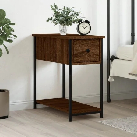 Oak brown engineered wood bedside table 30x60x60 cm by vidaXL, Nightstands - Ref: Foro24-826061, Price: 38,80 €, Discount: %