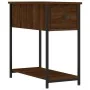 Mesita de noche madera de ingeniería marrón roble 30x60x60 cm de vidaXL, Mesitas de noche - Ref: Foro24-826061, Precio: 38,80...