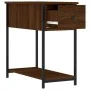Mesita de noche madera de ingeniería marrón roble 30x60x60 cm de vidaXL, Mesitas de noche - Ref: Foro24-826061, Precio: 38,80...