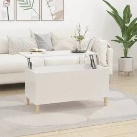 Couchtisch aus glänzend weißem Sperrholz, 90 x 44,5 x 45 cm von vidaXL, Couchtisch - Ref: Foro24-819582, Preis: 68,57 €, Raba...