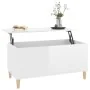Couchtisch aus glänzend weißem Sperrholz, 90 x 44,5 x 45 cm von vidaXL, Couchtisch - Ref: Foro24-819582, Preis: 68,57 €, Raba...