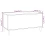 Couchtisch aus glänzend weißem Sperrholz, 90 x 44,5 x 45 cm von vidaXL, Couchtisch - Ref: Foro24-819582, Preis: 68,57 €, Raba...
