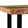 Table and 4 bar stools made of solid recycled wood, real leather, and canvas. by vidaXL, Furniture sets for kitchens and dini...