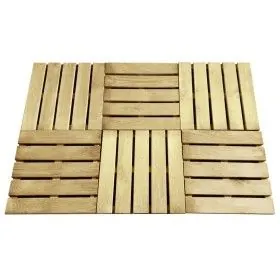 Baldosas de porche 6 unidades madera verde 50x50 cm de vidaXL, Suelos y moquetas - Ref: Foro24-44946, Precio: 62,79 €, Descue...