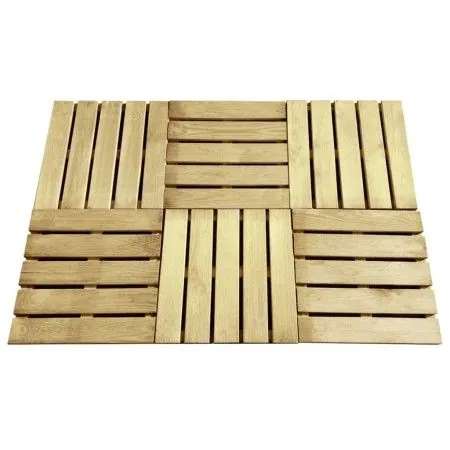Porch tiles 6 units green wood 50x50 cm by vidaXL, Floors and carpets - Ref: Foro24-44946, Price: 65,11 €, Discount: %