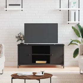 TV stand made of black plywood, 100x40x50 cm by vidaXL, TV Furniture - Ref: Foro24-832763, Price: 74,06 €, Discount: %
