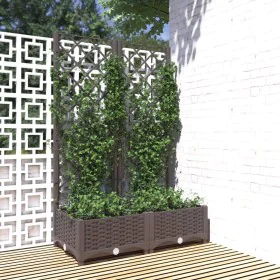 Pflanzgefäß mit braunem PP-Gitter 80x40x121,5 cm von vidaXL, Töpfe und Pflanzgefäße - Ref: Foro24-318260, Preis: 69,30 €, Rab...