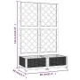 Pflanzgefäß mit braunem PP-Gitter 80x40x121,5 cm von vidaXL, Töpfe und Pflanzgefäße - Ref: Foro24-318260, Preis: 69,30 €, Rab...