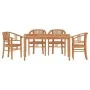 Juego de comedor para jardín 5 piezas madera maciza de teca de vidaXL, Conjuntos de jardín - Ref: Foro24-3155767, Precio: 661...