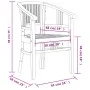 Juego de comedor para jardín 5 piezas madera maciza de teca de vidaXL, Conjuntos de jardín - Ref: Foro24-3155767, Precio: 661...