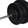 Juego de barras + 2 mancuernas 60,5kg de vidaXL, Peso libre - Ref: Foro24-90375, Precio: 159,20 €, Descuento: %