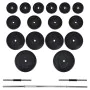 Stangen-Set + 2 Hanteln 60,5 kg von vidaXL, freies Gewicht - Ref: Foro24-90375, Preis: 159,20 €, Rabatt: %