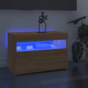TV-Schränke mit LED-Leuchten 2 Stück Sonoma-Eiche 60x35x40 cm von vidaXL, TV-Möbel - Ref: Foro24-804416, Preis: 81,26 €, Raba...
