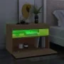 Muebles para TV con luces LED 2 uds roble Sonoma 60x35x40 cm de vidaXL, Muebles TV - Ref: Foro24-804416, Precio: 81,26 €, Des...