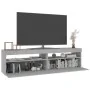 TV cabinets with LED lights 2 units concrete gray 75x35x40cm by vidaXL, TV Furniture - Ref: Foro24-804400, Price: 93,25 €, Di...