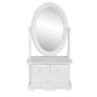 MDF Oval Folding Mirror Dressing Table by vidaXL, Bedroom Dressers - Ref: Foro24-60627, Price: 45,56 €, Discount: %