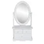 Tocador con espejo abatible ovalado de MDF de vidaXL, Tocadores para dormitorios - Ref: Foro24-60627, Precio: 45,52 €, Descue...