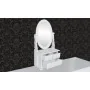 Tocador con espejo abatible ovalado de MDF de vidaXL, Tocadores para dormitorios - Ref: Foro24-60627, Precio: 45,52 €, Descue...