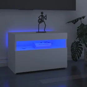 Muebles de TV con luces LED 2 uds blanco 60x35x40 cm de vidaXL, Muebles TV - Ref: Foro24-804410, Precio: 88,63 €, Descuento: %