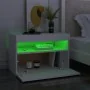 Muebles de TV con luces LED 2 uds blanco 60x35x40 cm de vidaXL, Muebles TV - Ref: Foro24-804410, Precio: 88,63 €, Descuento: %
