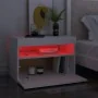 Muebles de TV con luces LED 2 uds blanco 60x35x40 cm de vidaXL, Muebles TV - Ref: Foro24-804410, Precio: 88,63 €, Descuento: %