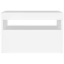 Muebles de TV con luces LED 2 uds blanco 60x35x40 cm de vidaXL, Muebles TV - Ref: Foro24-804410, Precio: 88,63 €, Descuento: %