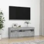 TV-Schrank mit LED-Leuchten betongrau 100x35x40 cm von vidaXL, TV-Möbel - Ref: Foro24-804458, Preis: 91,23 €, Rabatt: %