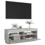 TV-Schrank mit LED-Leuchten betongrau 100x35x40 cm von vidaXL, TV-Möbel - Ref: Foro24-804458, Preis: 91,23 €, Rabatt: %