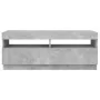 TV cabinet with LED lights concrete gray 100x35x40 cm by vidaXL, TV Furniture - Ref: Foro24-804458, Price: 91,23 €, Discount: %