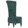 High back armchair with dark green velvet buttons by vidaXL, Easy chairs - Ref: Foro24-352466, Price: 166,08 €, Discount: %