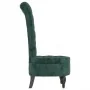 High back armchair with dark green velvet buttons by vidaXL, Easy chairs - Ref: Foro24-352466, Price: 166,08 €, Discount: %