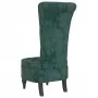 High back armchair with dark green velvet buttons by vidaXL, Easy chairs - Ref: Foro24-352466, Price: 166,08 €, Discount: %