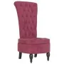 High back armchair with red velvet buttons by vidaXL, Easy chairs - Ref: Foro24-352467, Price: 193,33 €, Discount: %