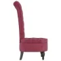 Sessel mit hoher Rückenlehne und roten Samtknöpfen von vidaXL, Einfache Stühle - Ref: Foro24-352467, Preis: 193,33 €, Rabatt: %