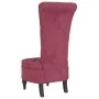 High back armchair with red velvet buttons by vidaXL, Easy chairs - Ref: Foro24-352467, Price: 193,33 €, Discount: %