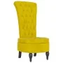 High back armchair with yellow velvet buttons by vidaXL, Easy chairs - Ref: Foro24-352469, Price: 172,78 €, Discount: %