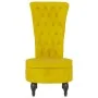 High back armchair with yellow velvet buttons by vidaXL, Easy chairs - Ref: Foro24-352469, Price: 172,78 €, Discount: %