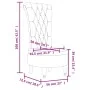 Sessel mit hoher Rückenlehne und gelben Samtknöpfen von vidaXL, Einfache Stühle - Ref: Foro24-352469, Preis: 172,78 €, Rabatt: %