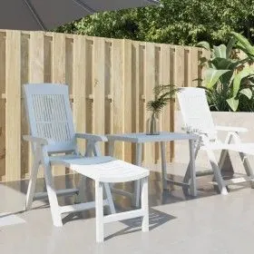 White plastic lounger by vidaXL, Loungers - Ref: Foro24-364705, Price: 77,85 €, Discount: %