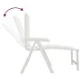 White plastic lounger by vidaXL, Loungers - Ref: Foro24-364705, Price: 77,84 €, Discount: %